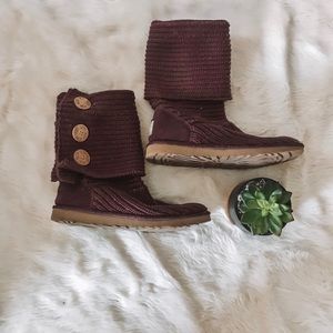 UGG: PURPLE KNIT UGGS🖤